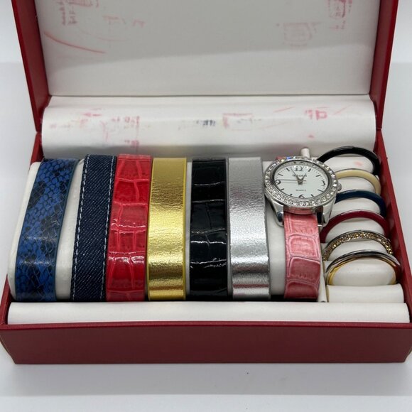 Gruen Quartz Watch With Interchangeable Bands & Bezel Works READ - Picture 2 of 16